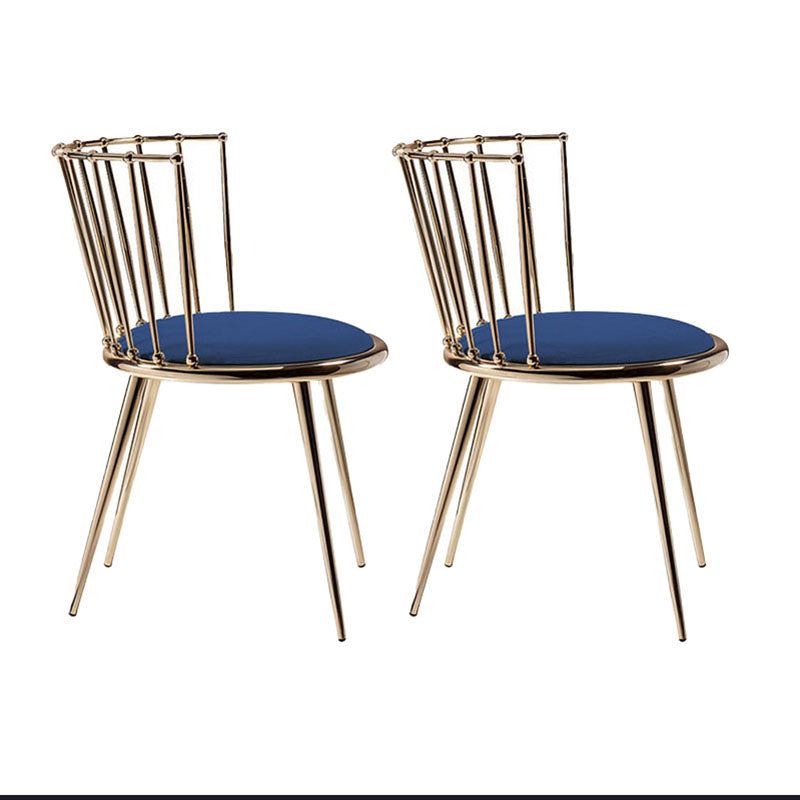 Les chaises latérales arrière sans bras Windsor de style scandinave ont tapissé des chaises de salle à manger