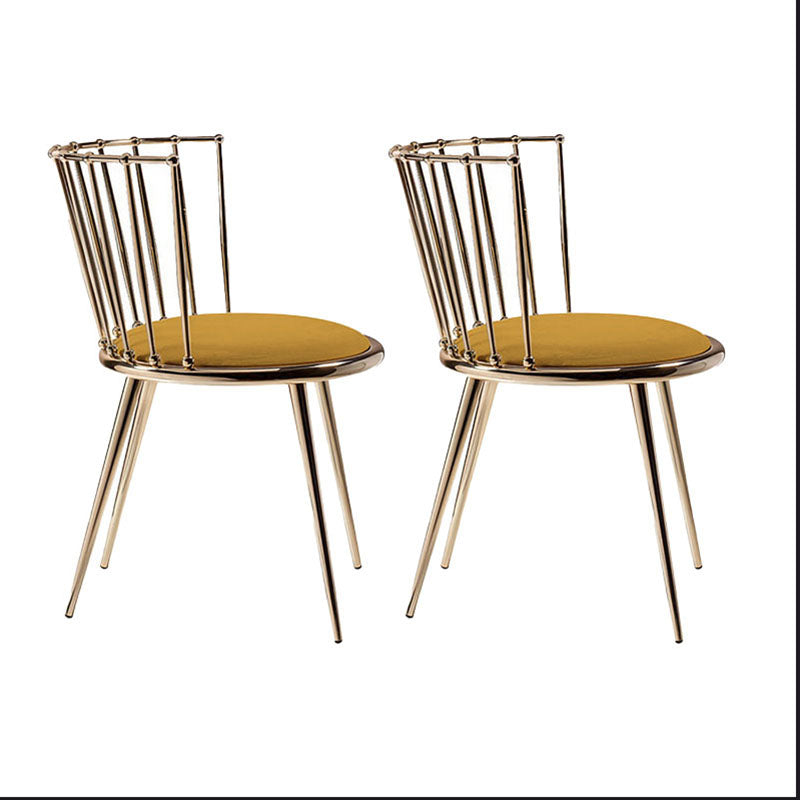 Les chaises latérales arrière sans bras Windsor de style scandinave ont tapissé des chaises de salle à manger