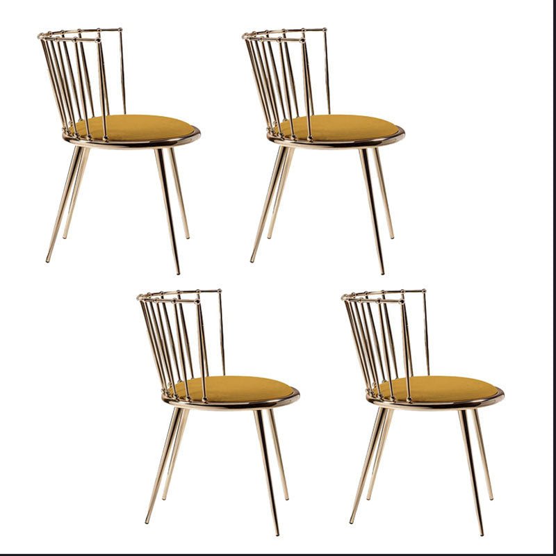 Les chaises latérales arrière sans bras Windsor de style scandinave ont tapissé des chaises de salle à manger