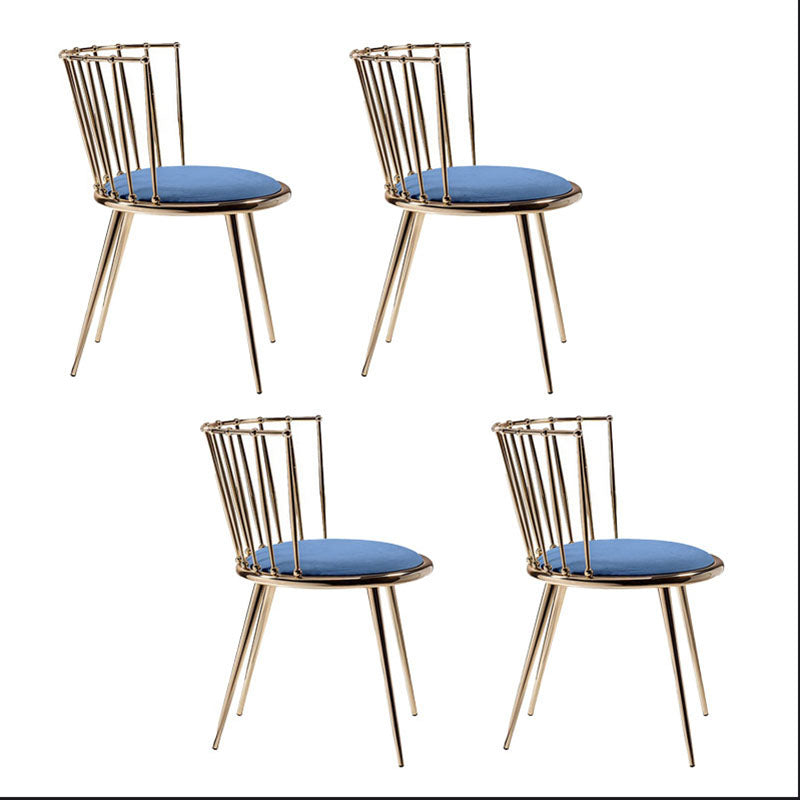 Les chaises latérales arrière sans bras Windsor de style scandinave ont tapissé des chaises de salle à manger
