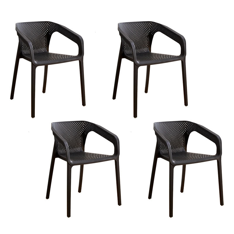 Silla escandinava plástica del respaldo sólido del sillón del comedor de la cocina