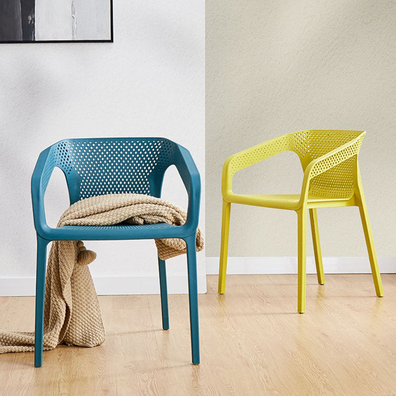 Silla escandinava plástica del respaldo sólido del sillón del comedor de la cocina