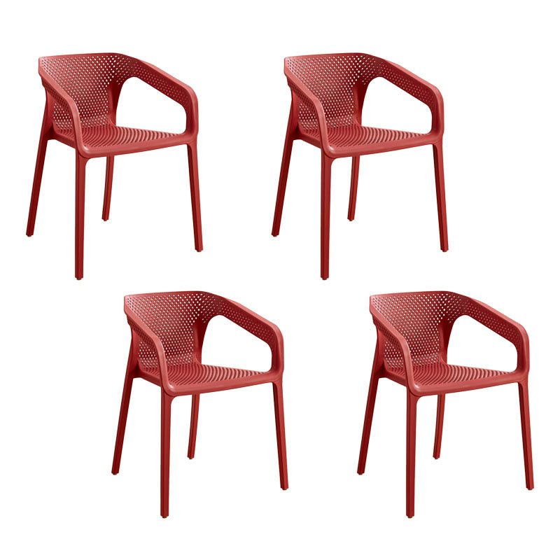 Silla escandinava plástica del respaldo sólido del sillón del comedor de la cocina