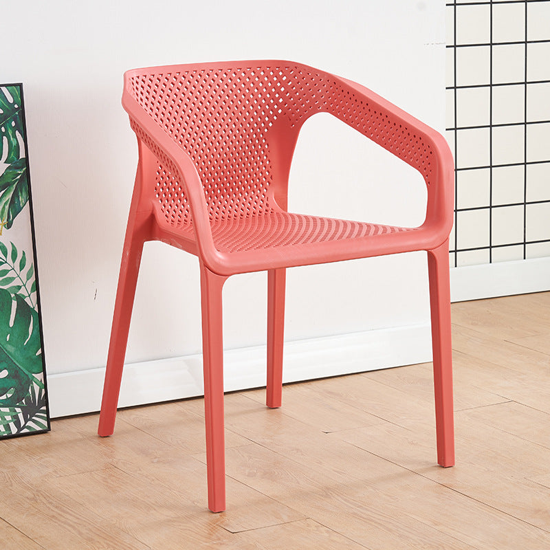 Silla escandinava plástica del respaldo sólido del sillón del comedor de la cocina