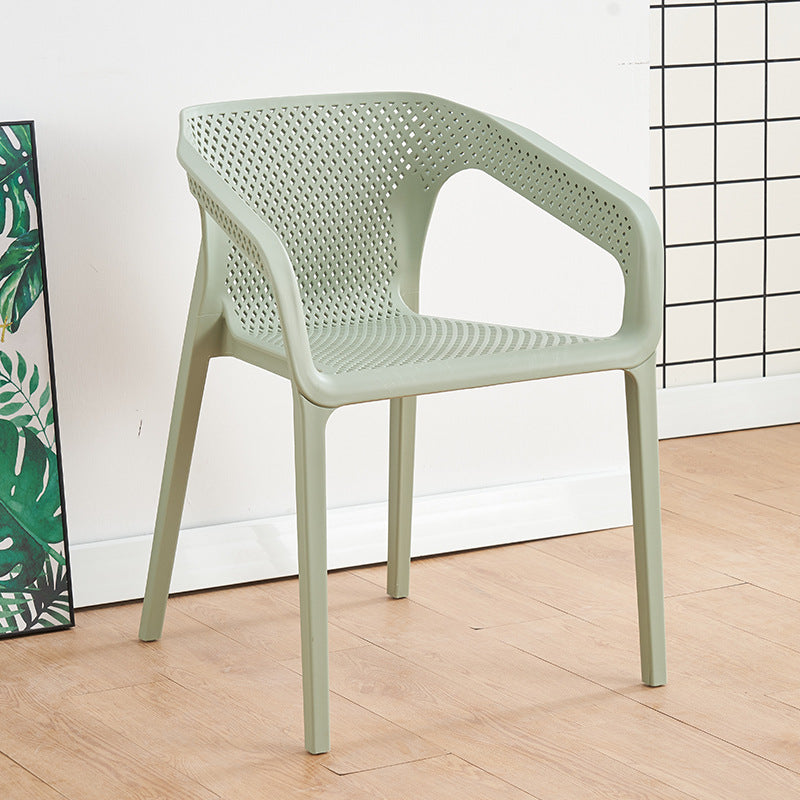Silla escandinava plástica del respaldo sólido del sillón del comedor de la cocina