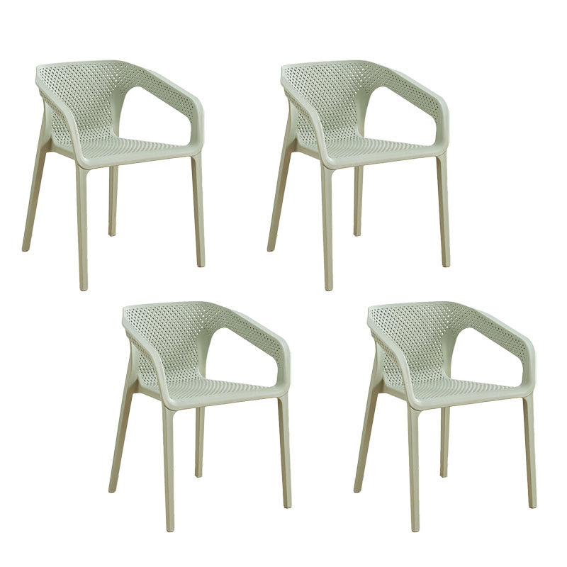 Silla escandinava plástica del respaldo sólido del sillón del comedor de la cocina