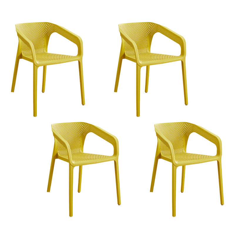 Silla escandinava plástica del respaldo sólido del sillón del comedor de la cocina