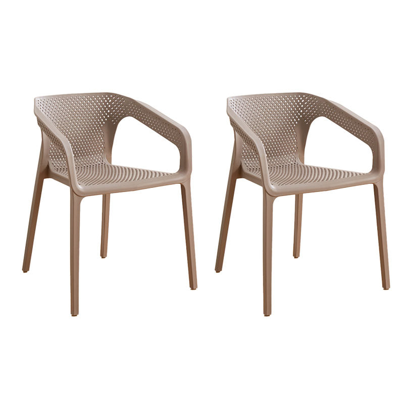 Silla escandinava plástica del respaldo sólido del sillón del comedor de la cocina