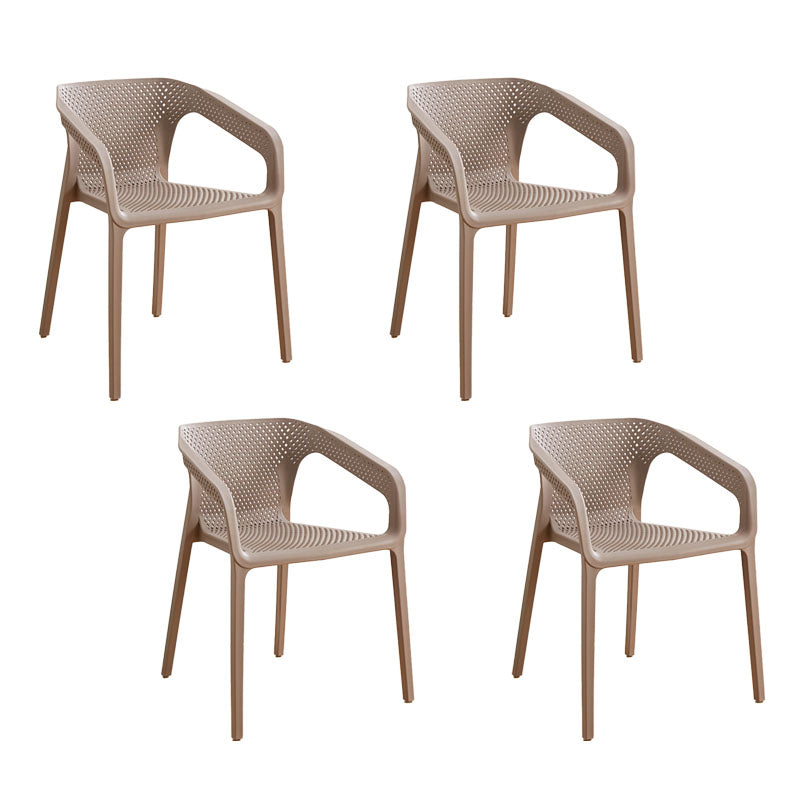 Silla escandinava plástica del respaldo sólido del sillón del comedor de la cocina