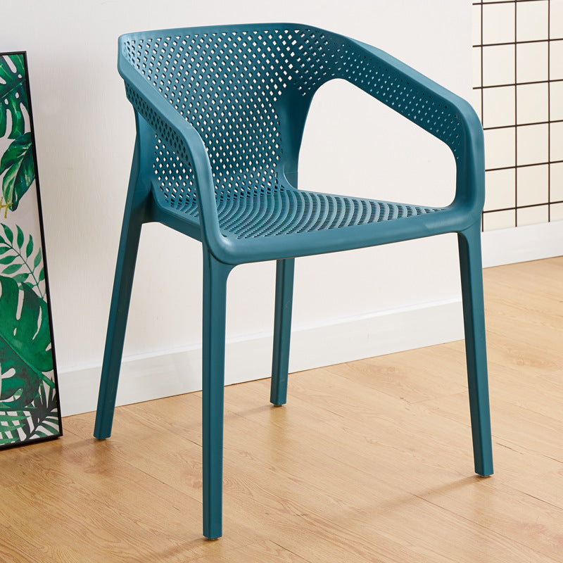 Silla escandinava plástica del respaldo sólido del sillón del comedor de la cocina