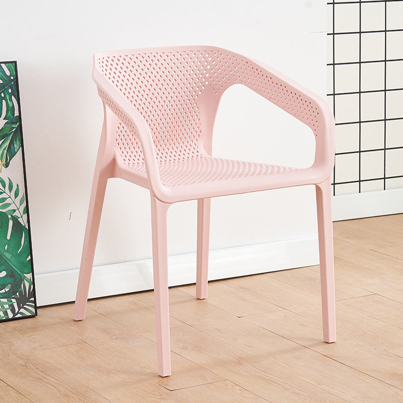Silla escandinava plástica del respaldo sólido del sillón del comedor de la cocina