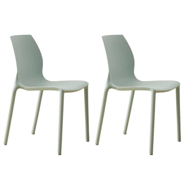 Silla lateral de la silla lateral del comedor de cocina de plástico escandinavo