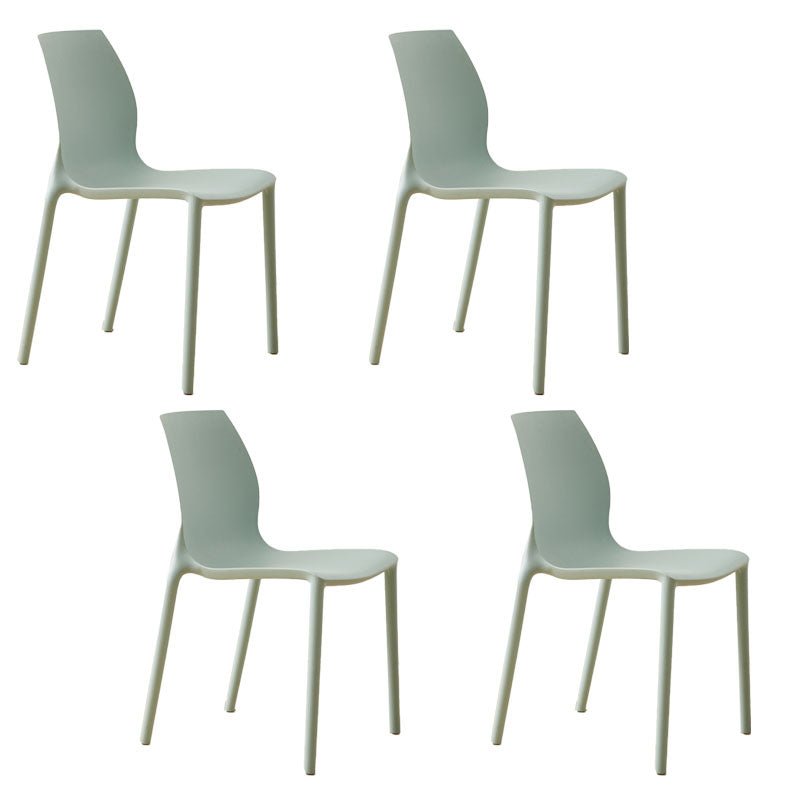 Silla lateral de la silla lateral del comedor de cocina de plástico escandinavo