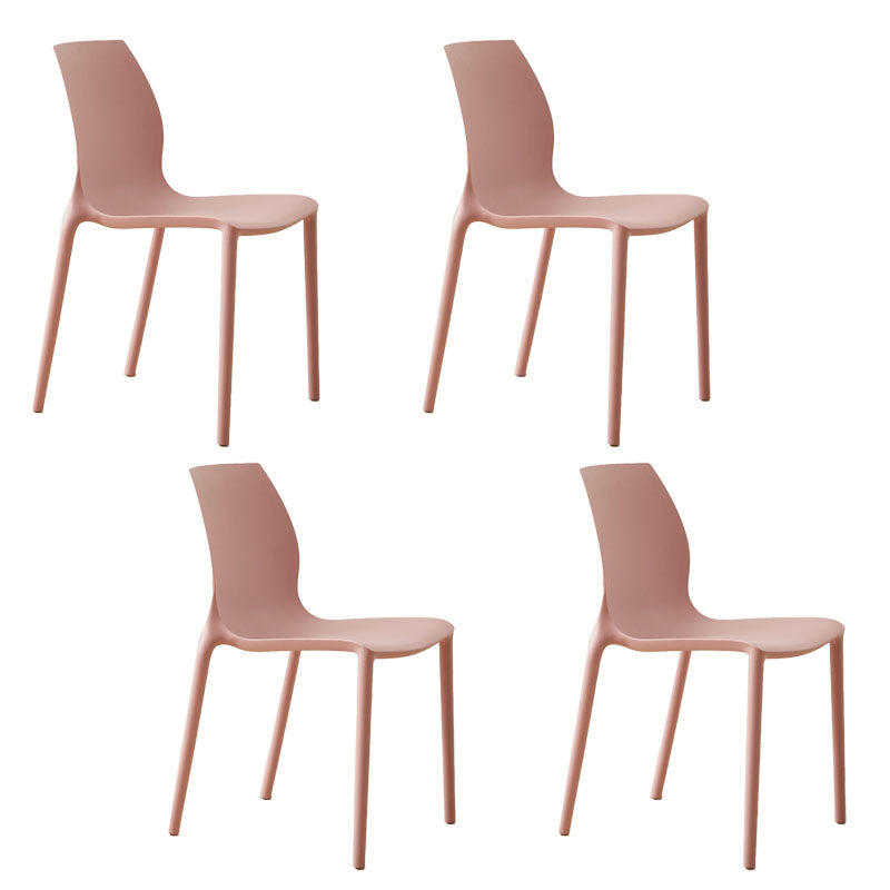 Silla lateral de la silla lateral del comedor de cocina de plástico escandinavo