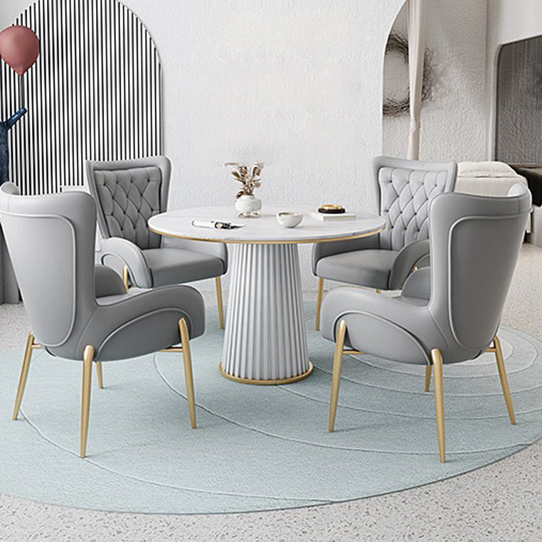 El comedor del metal de Glam preside el sillón tapizado para el uso del restaurante