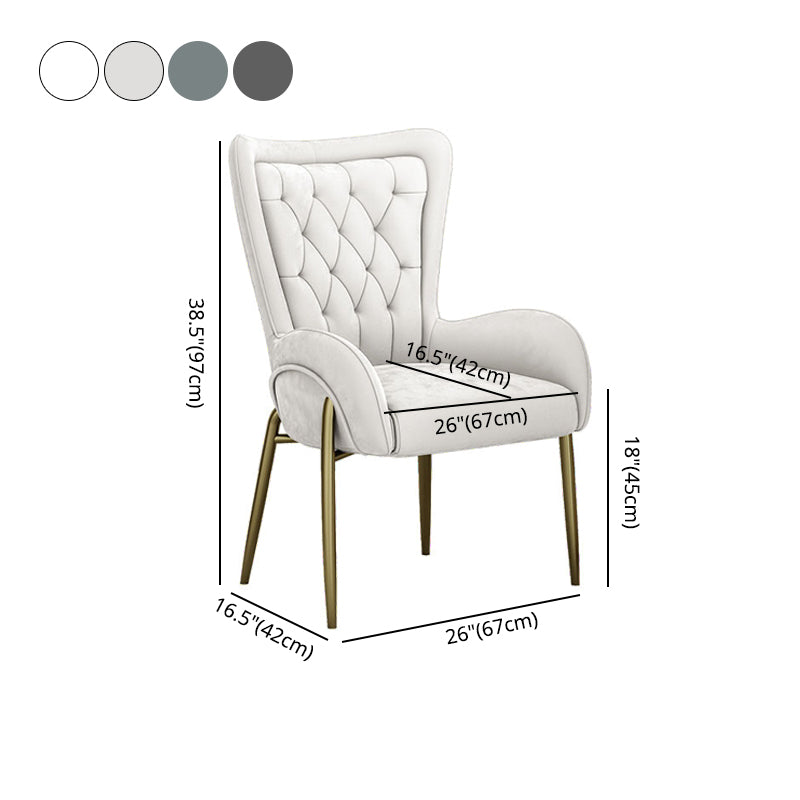 El comedor del metal de Glam preside el sillón tapizado para el uso del restaurante
