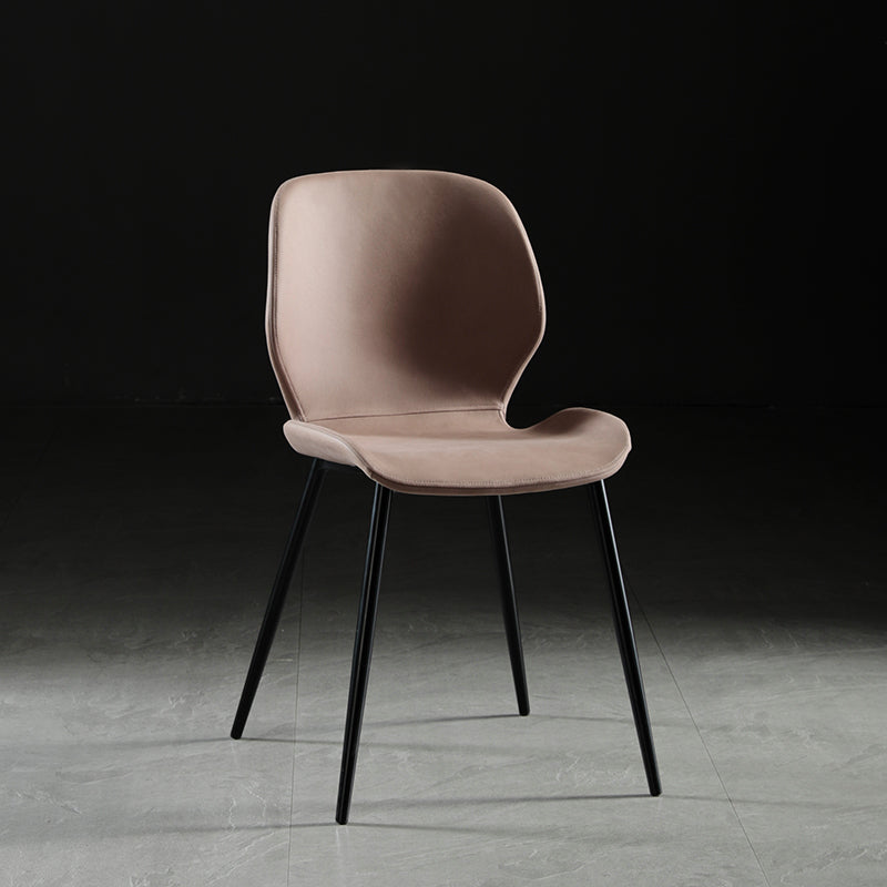 Moderne stijl keuken metalen eetstoelen wingback dineren armloze zijstoelen