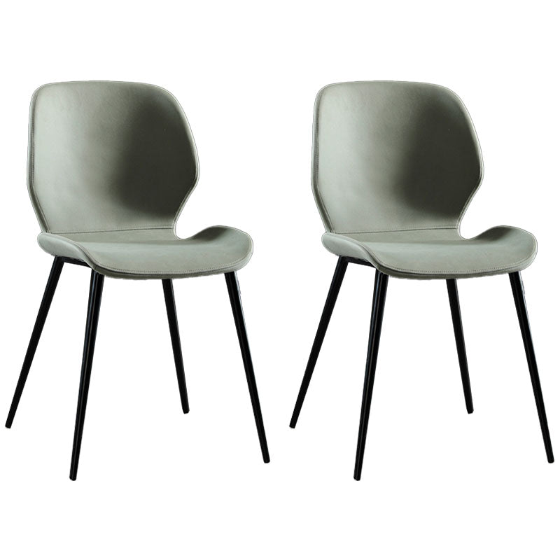 Moderne stijl keuken metalen eetstoelen wingback dineren armloze zijstoelen