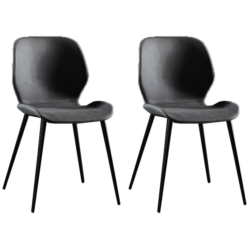 Moderne stijl keuken metalen eetstoelen wingback dineren armloze zijstoelen