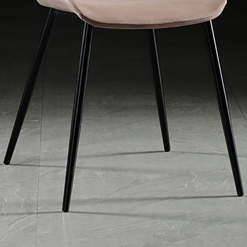 Moderne stijl keuken metalen eetstoelen wingback dineren armloze zijstoelen