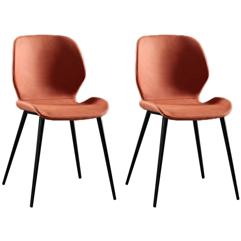 Moderne stijl keuken metalen eetstoelen wingback dineren armloze zijstoelen