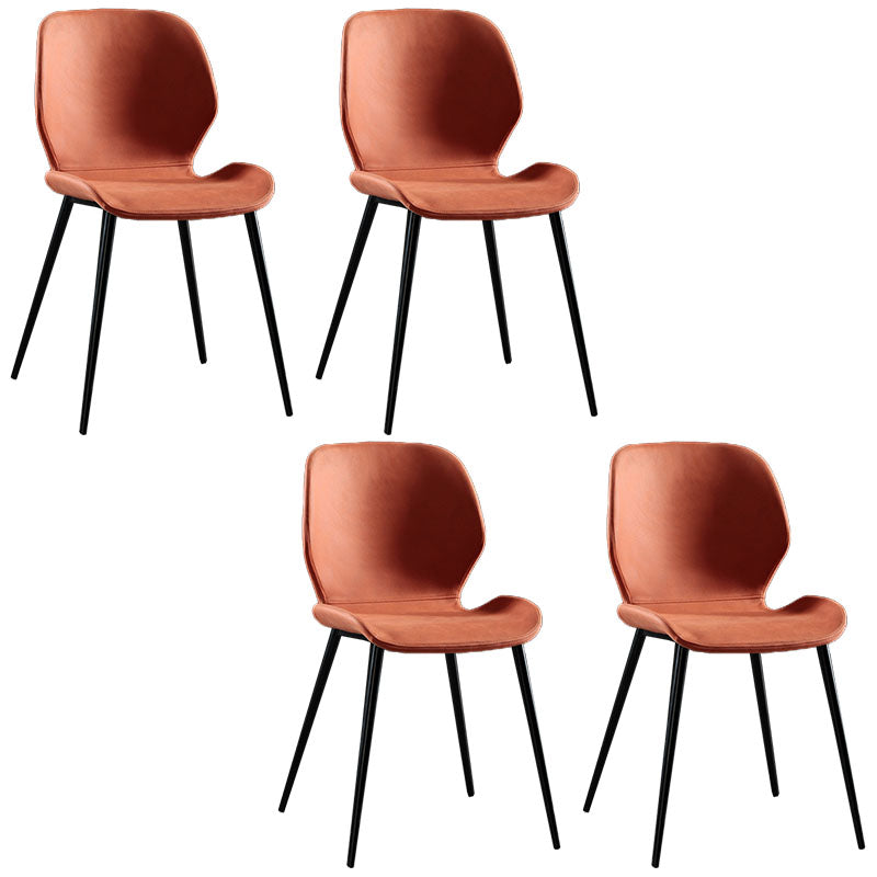 Moderne stijl keuken metalen eetstoelen wingback dineren armloze zijstoelen