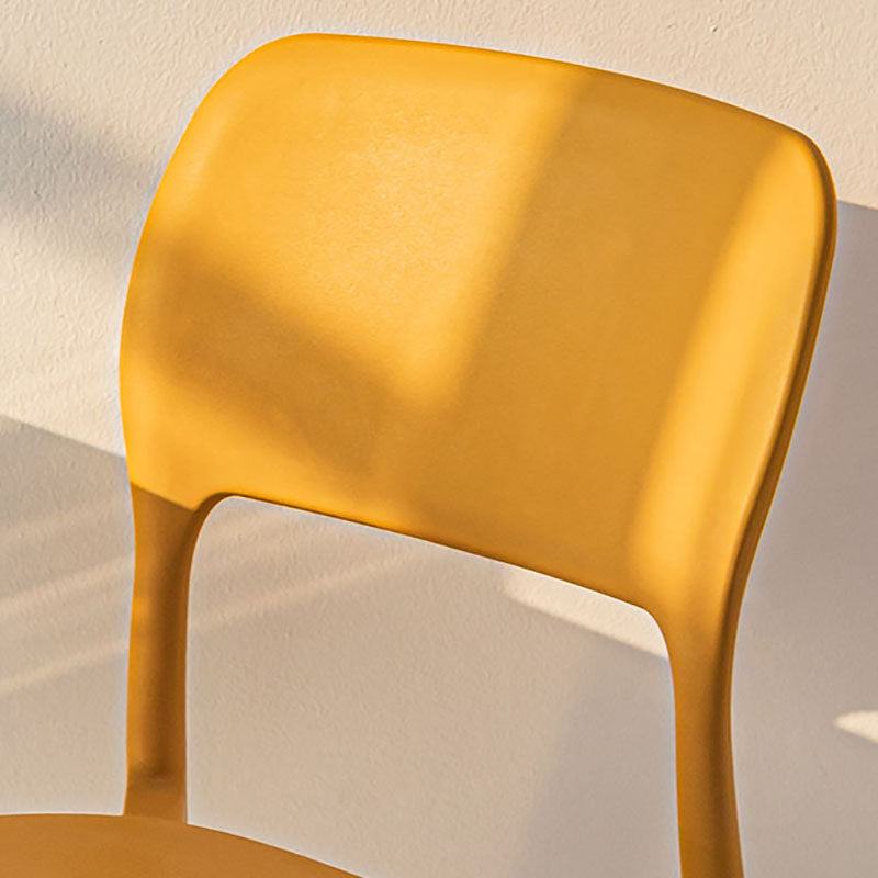 Sillas de comedor de estilo moderno, cocina de plástico, silla lateral sin brazos