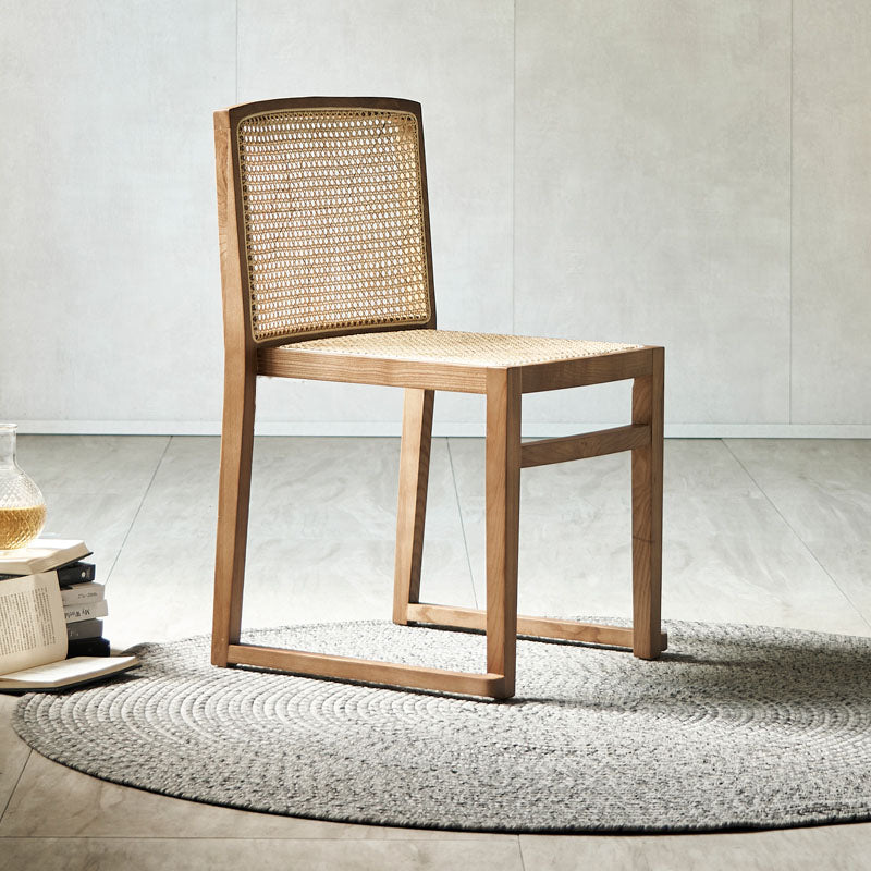 Sillas de comedor de estilo tradicional Sillas de comedor sin brazos de cocina con patas de madera