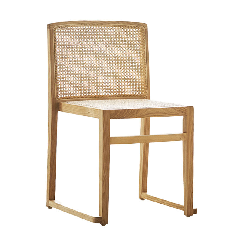 Sillas de comedor de estilo tradicional Sillas de comedor sin brazos de cocina con patas de madera