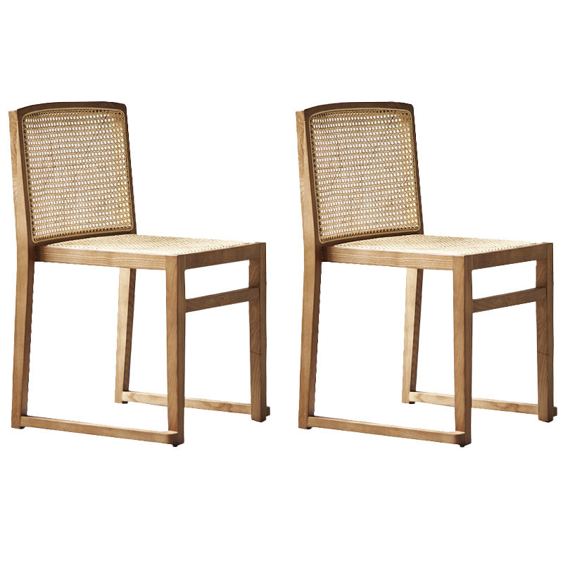 Sillas de comedor de estilo tradicional Sillas de comedor sin brazos de cocina con patas de madera