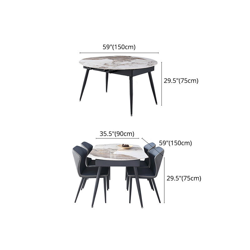 Contemporary 1/5/6/7 Pieces Dining Set Round Dining Room Table Set