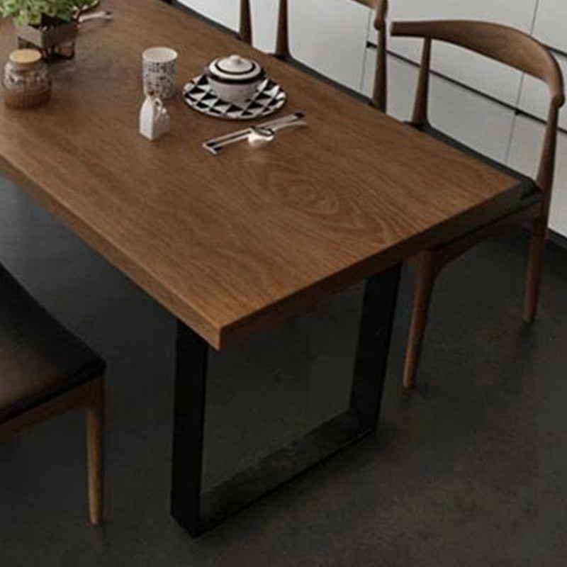 Modern 1/5/7 Pieces Rectangle Dining Set Solid Wood Dining Table with Chairs