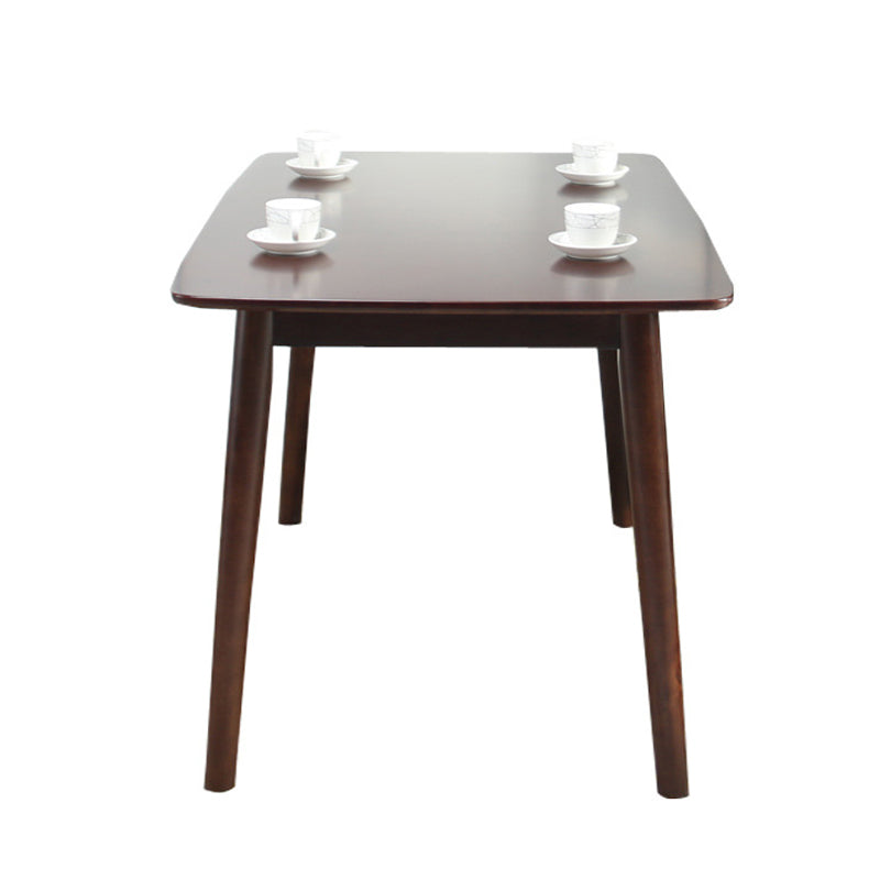 1/2/5 Pcs Oak Wood Modern Dining Set with Rectangle Table Dinette Set