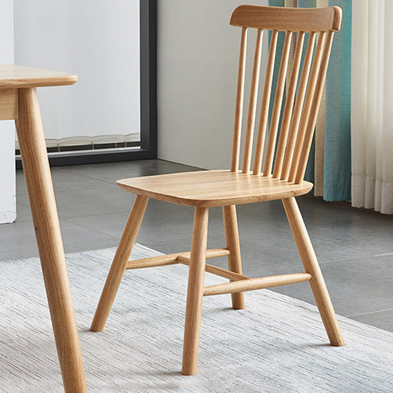 1/2/5 Pcs Oak Wood Modern Dining Set with Rectangle Table Dinette Set