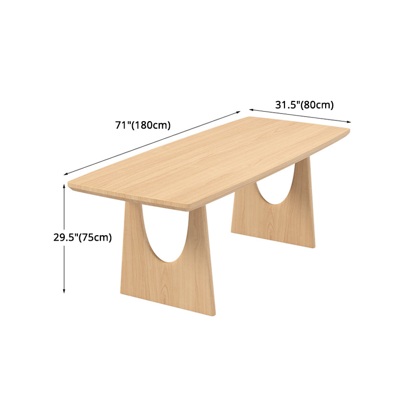 Modern 1/2/4/5 Pieces Rectangle Dining Set Solid Wood Dining Table with Chairs