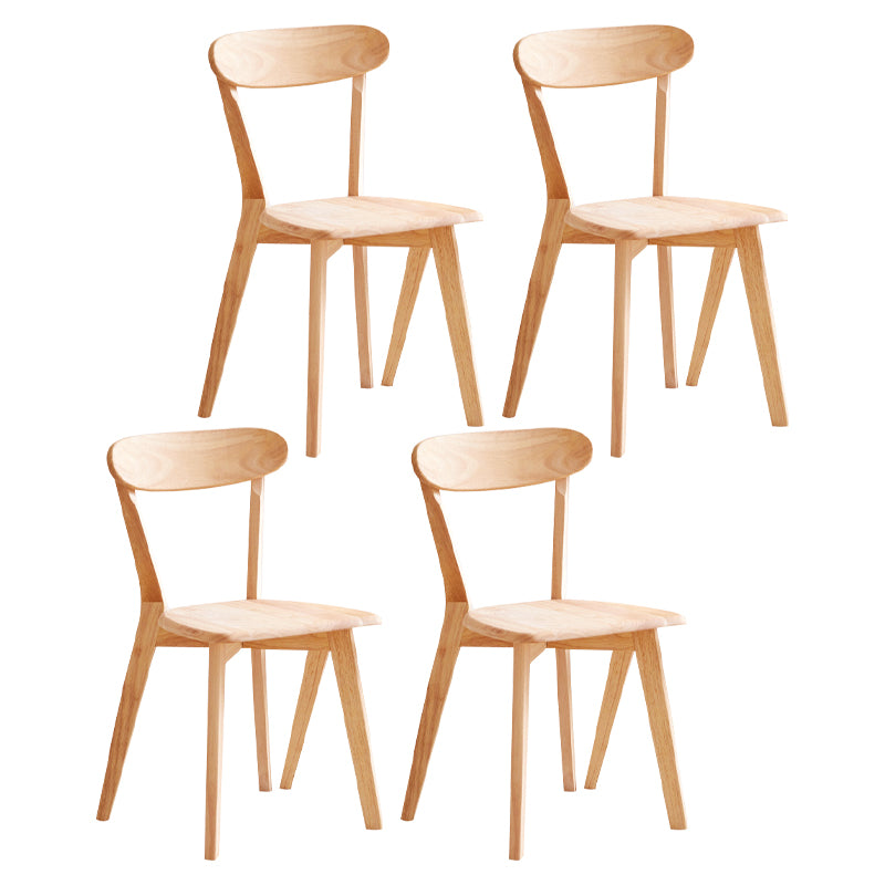 Modern 1/4/5/7 Pieces Rectangle Dining Set Solid Wood Dining Table with Chairs