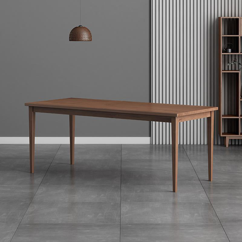 Modern 1/2/4/5 Pieces Rectangle Dining Set Solid Wood Kitchen Table with Chairs