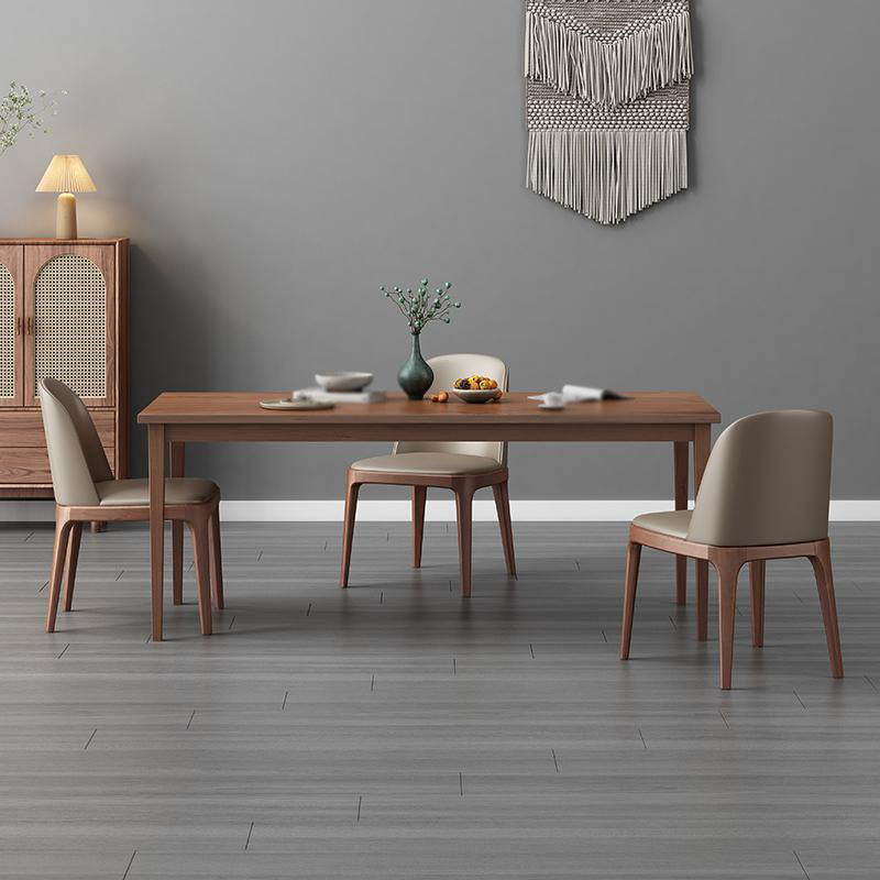 Modern 1/2/4/5 Pieces Rectangle Dining Set Solid Wood Kitchen Table with Chairs