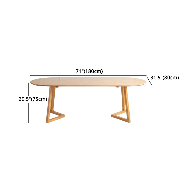 Modern Rectangle 1/2/5/7 Pieces Dining Set Solid Wood Dining Table with Chairs