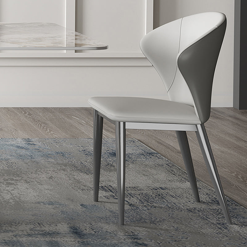 Luxury 1/3/4/5/7 Pieces Dining Set Sintered Stone Dining Table with Leather Chairs