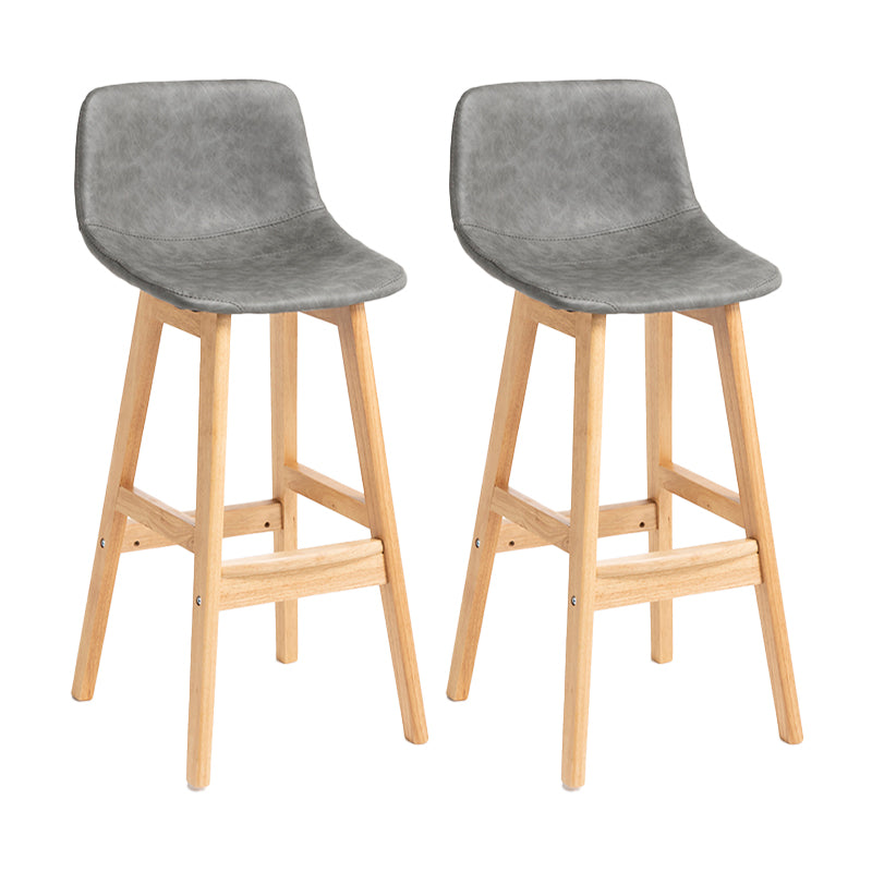 Barhocker im skandinavischen Stil, Schalensitz, Holzbeine, Barhocker für die Küchenbar