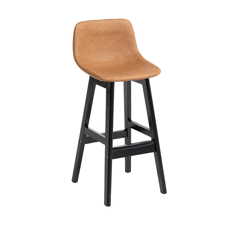 Barhocker im skandinavischen Stil, Schalensitz, Holzbeine, Barhocker für die Küchenbar