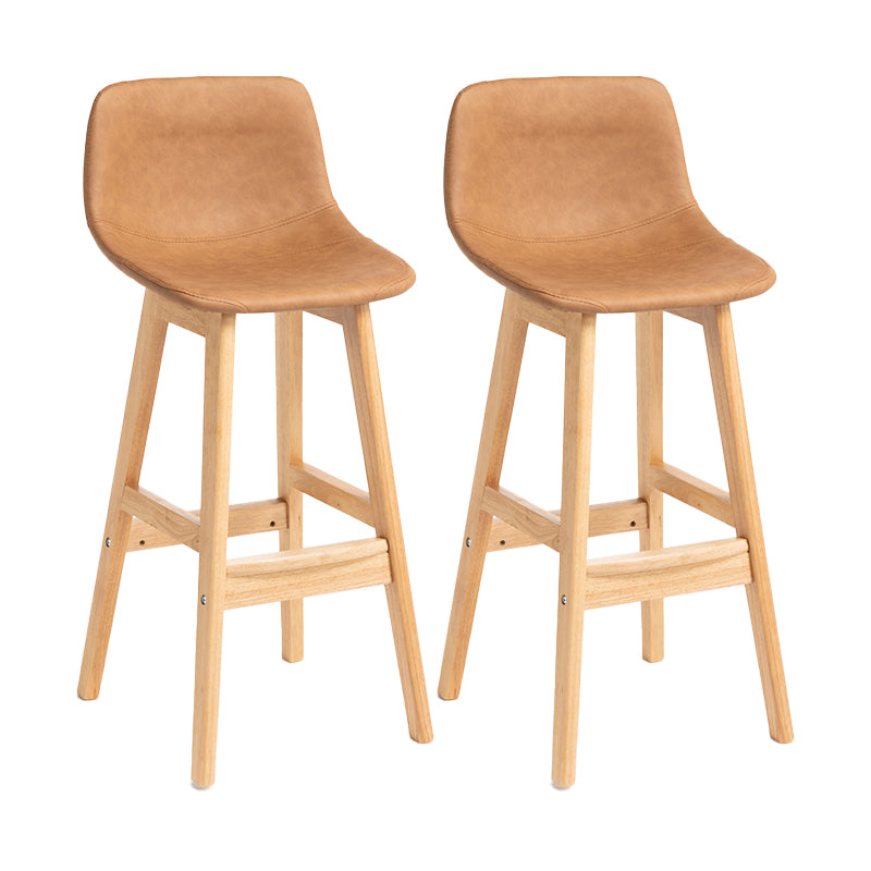 Barhocker im skandinavischen Stil, Schalensitz, Holzbeine, Barhocker für die Küchenbar