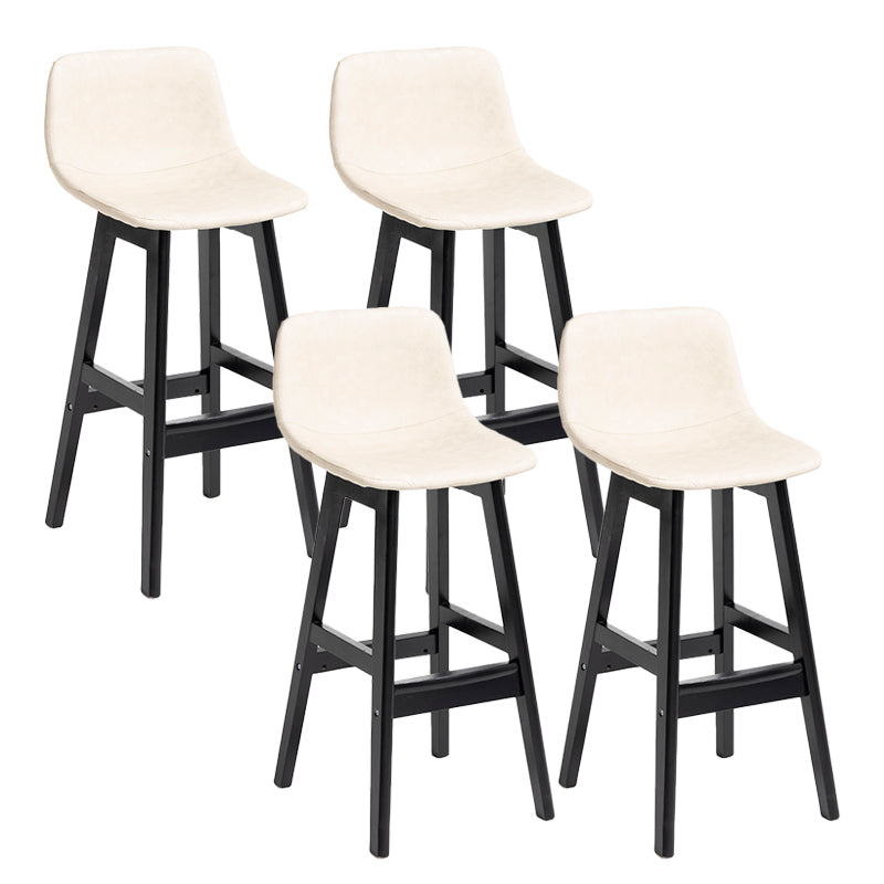 Barhocker im skandinavischen Stil, Schalensitz, Holzbeine, Barhocker für die Küchenbar