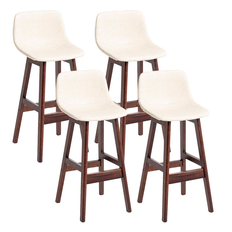 Barhocker im skandinavischen Stil, Schalensitz, Holzbeine, Barhocker für die Küchenbar
