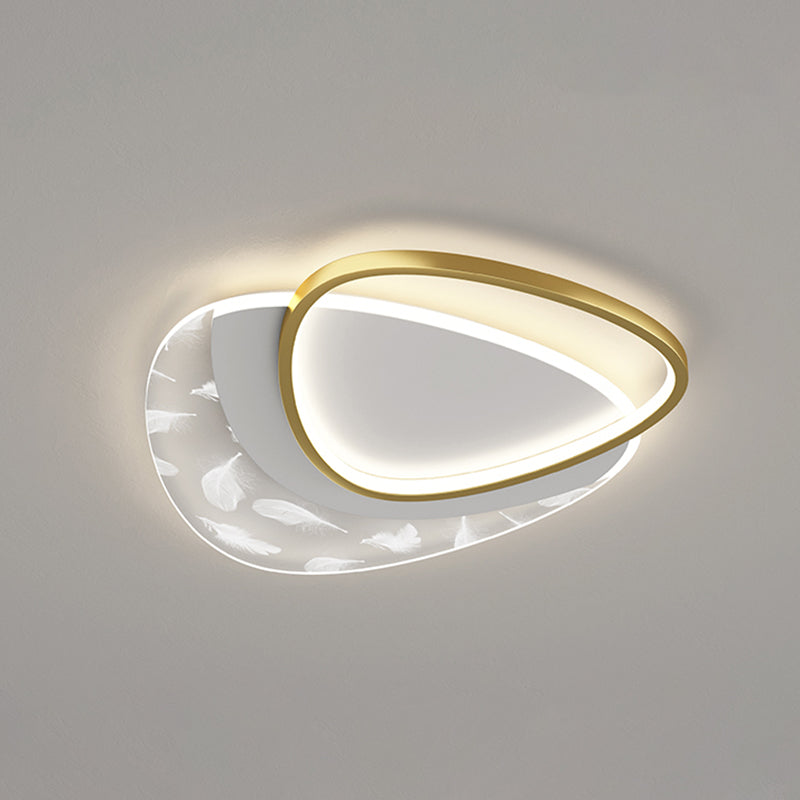 Moderne dreieckige Deckenleuchte aus Metall mit 2 Leuchten für das Esszimmer