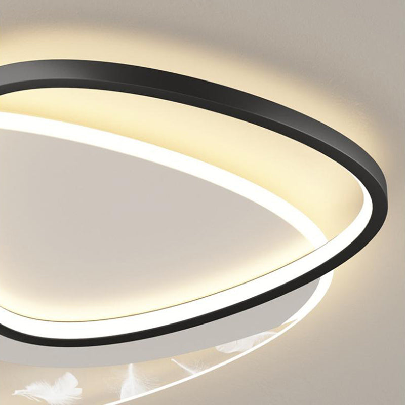 Moderne dreieckige Deckenleuchte aus Metall mit 2 Leuchten für das Esszimmer