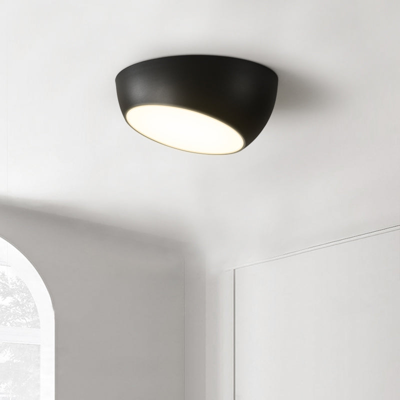 Plafonnier en forme de géométrie de style moderne, plafonnier à 1 lumière en métal