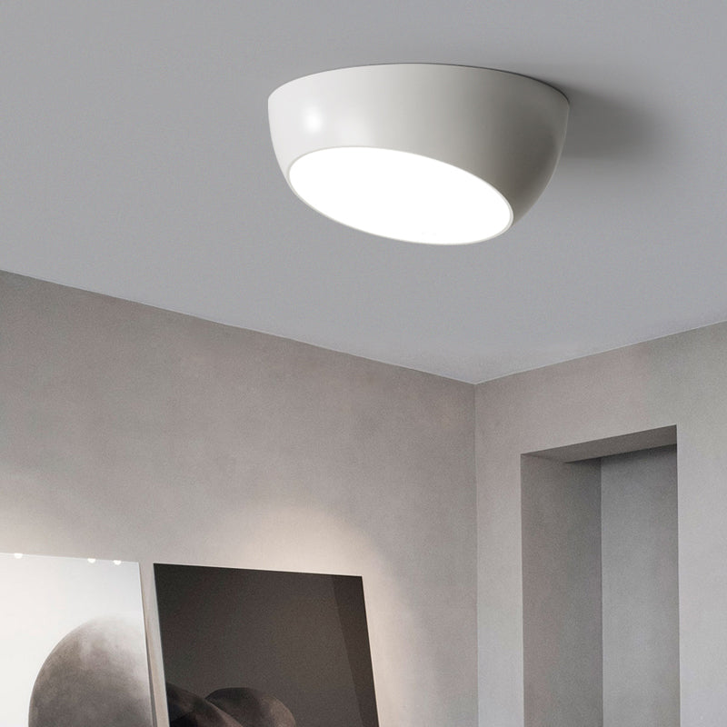 Plafonnier en forme de géométrie de style moderne, plafonnier à 1 lumière en métal
