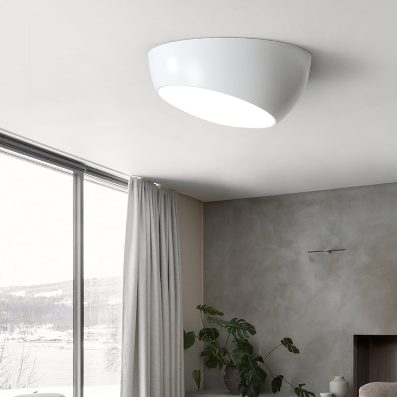 Plafonnier en forme de géométrie de style moderne, plafonnier à 1 lumière en métal
